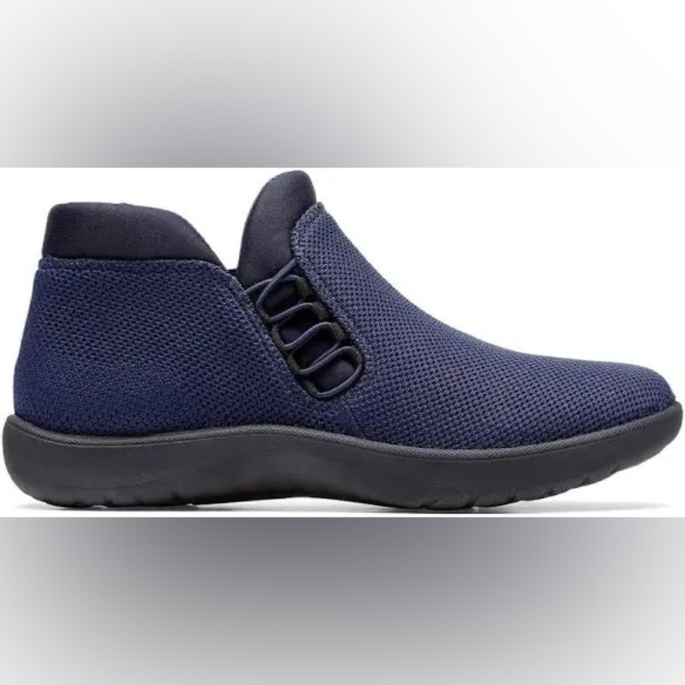 Clarks Adella pine Navy Slip-On Shoes